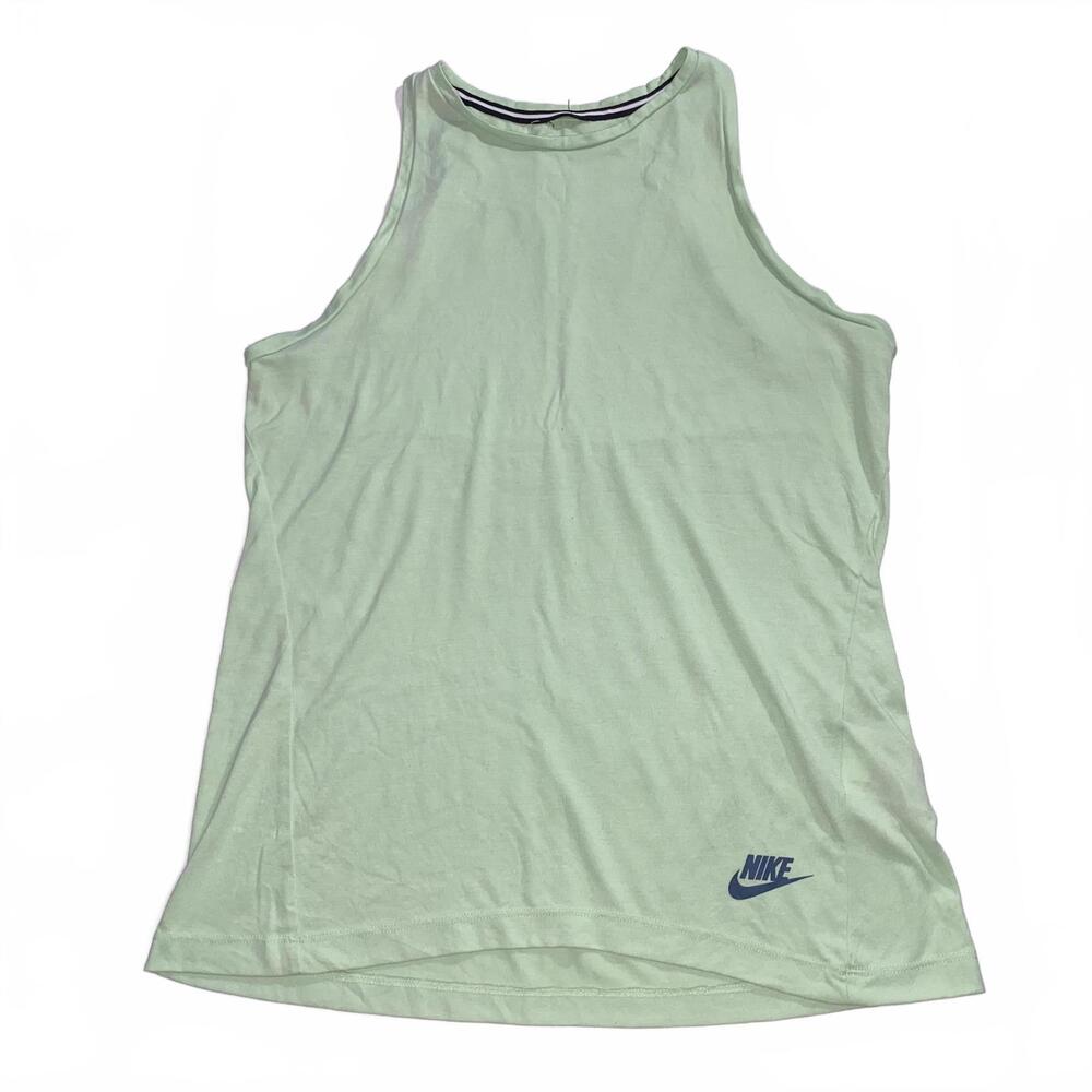 Nike mint green high neck athletic tank top size small